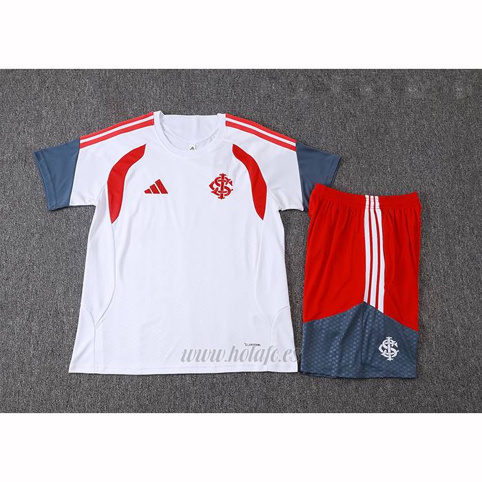 Chandal del SC Internacional Manga Corta 2026-2027 Blanco - Pantalon Corto